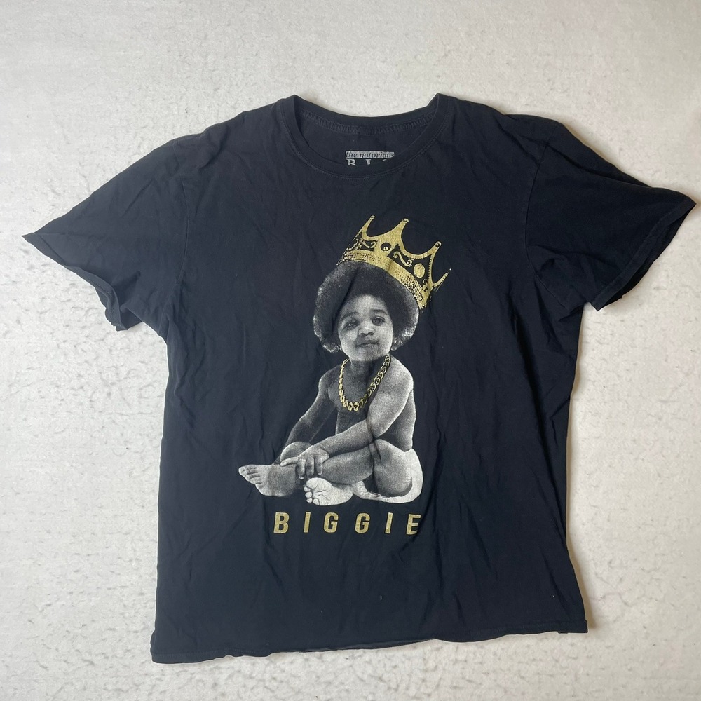 The Notorious BIG Baby Graphic T Shirt Black M Medium Cotton Brooklyn Mint
